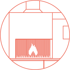 Grill-Feuer-modul