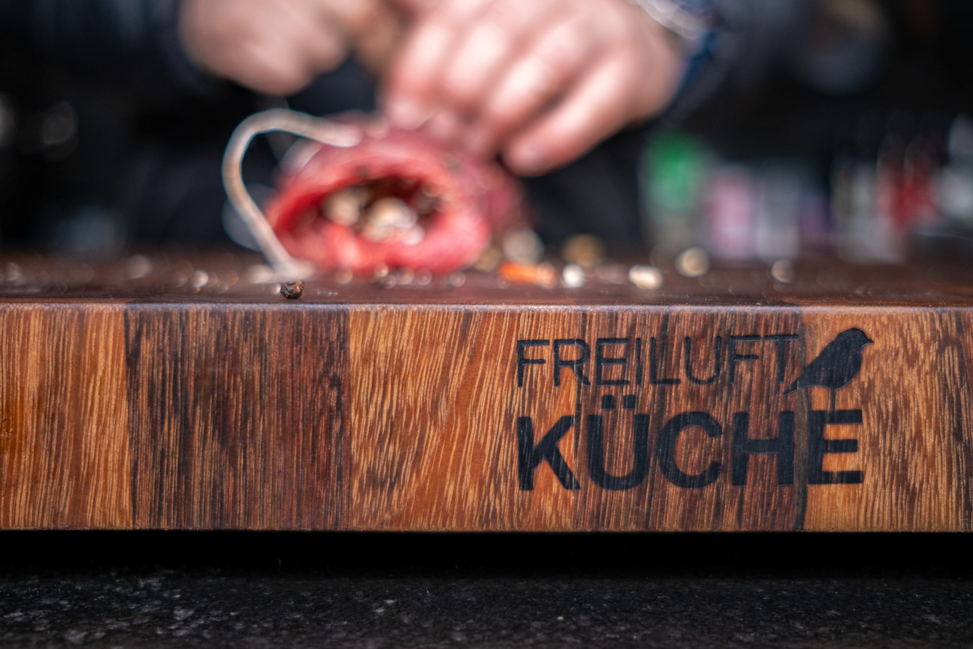 Freiluftküche Brett